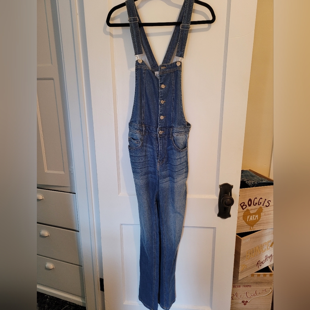 Love Tree Classic Blue Denim Overalls